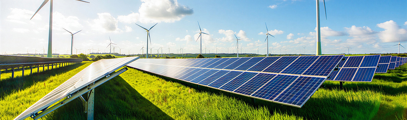 Solar- und Windstrom aus erneuerbaren Energien als nachhaltige Energiequelle für die Energieversorgung in Wiesbaden